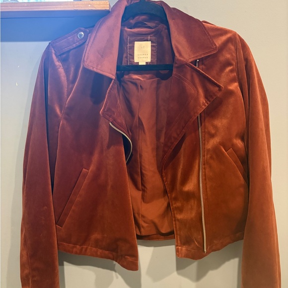 LC Lauren Conrad Jackets & Blazers - LC Lauren Conrad Rich Copper Velvet Blazer